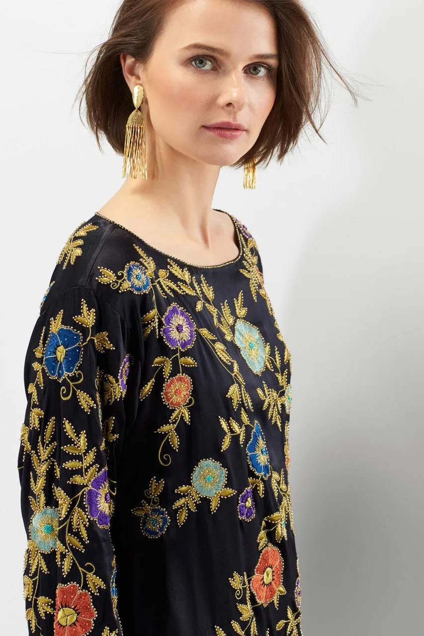 Couture Beaded Floral Tunic