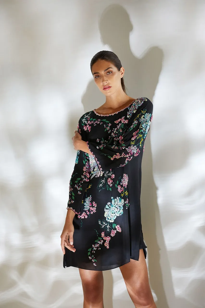 Couture Chrystanthemum Beaded Top