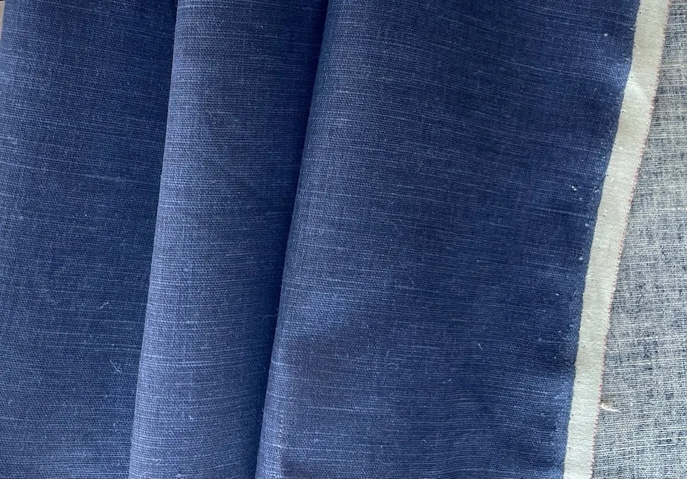 Couture Moody Indigo Dip-Dyed Linen (Made in Italy)