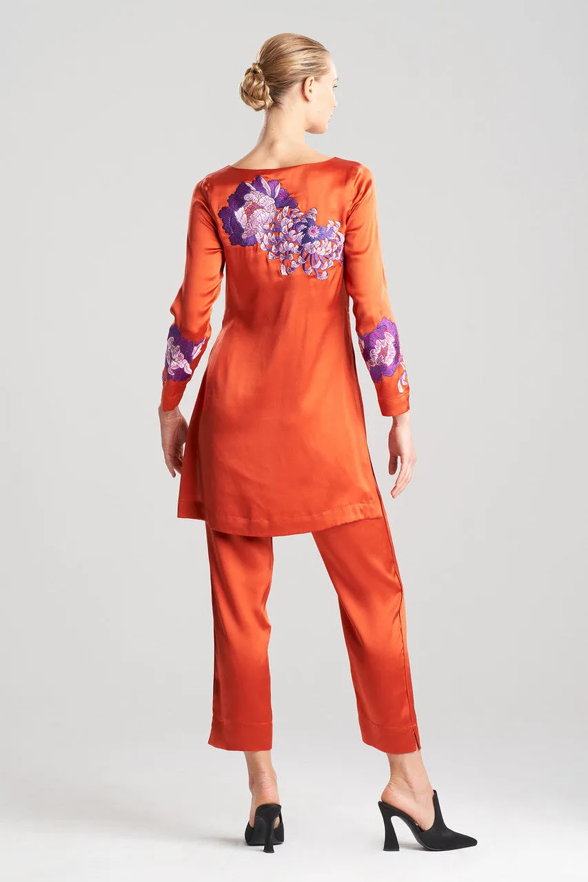 Couture Sumida Embroidered Silk Tunic