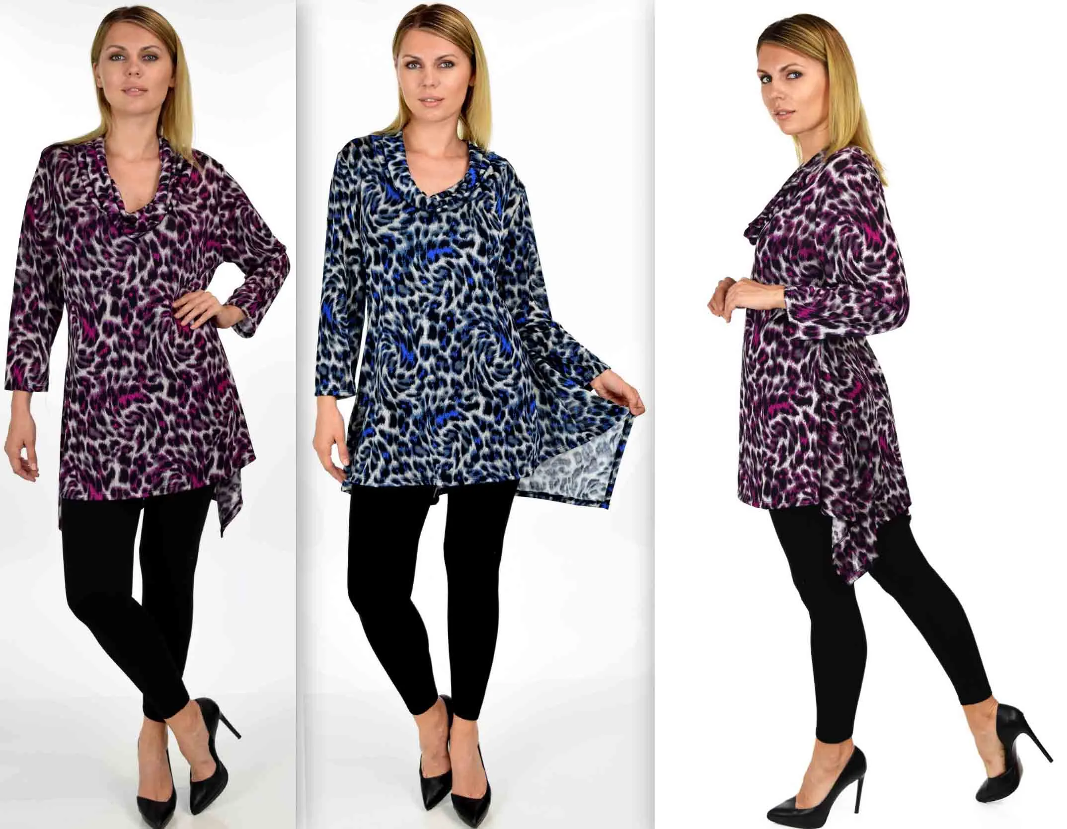 Cowl Neck Tubic, Traveler Tunic, Boho, Gypsy,Lagenlook Tunic,  Designer Plus size top, Plus Tunic