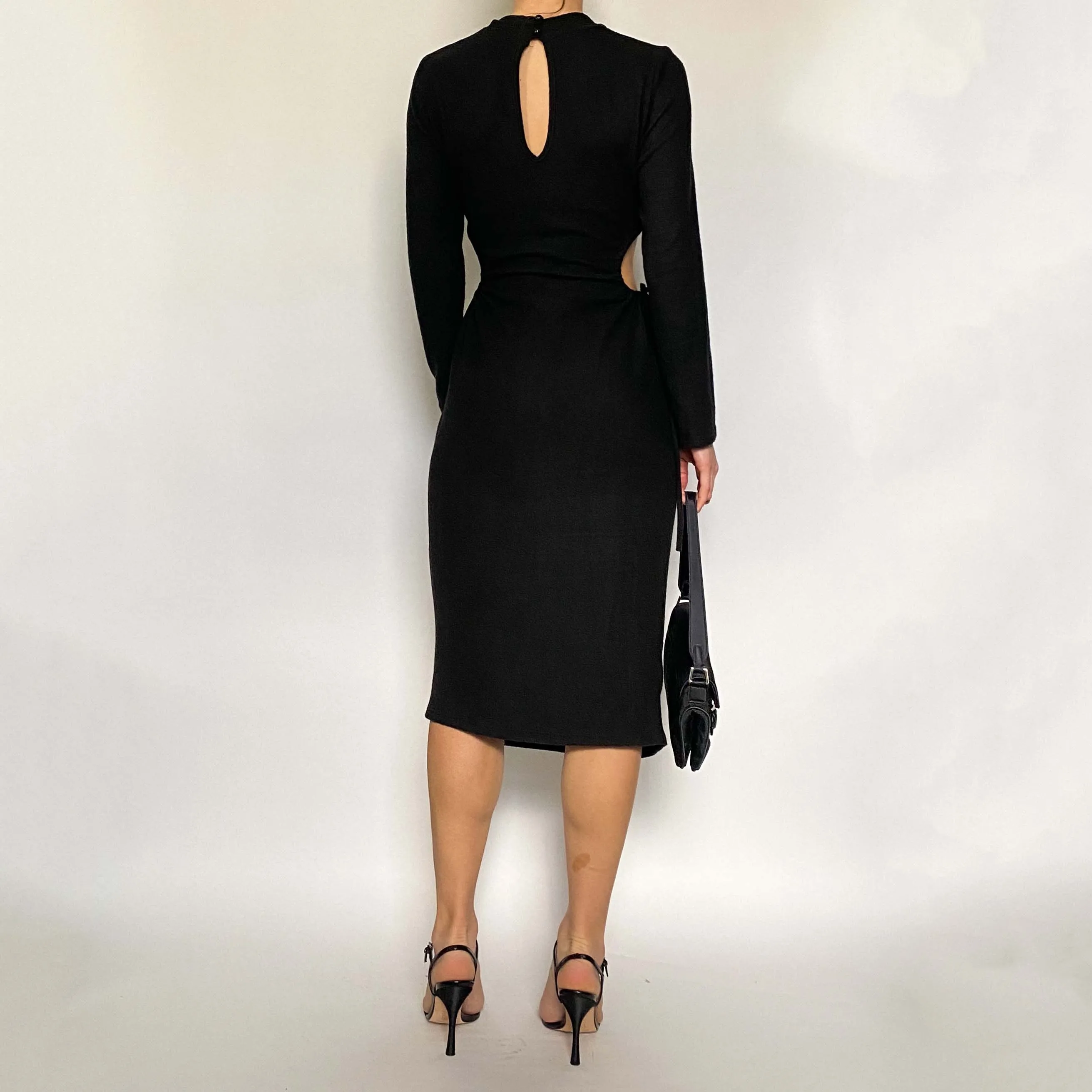 cut out sweater dress - large
