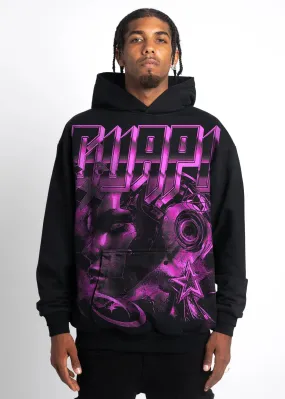 Cyber Pink Hoodie (Black) - 291CPH
