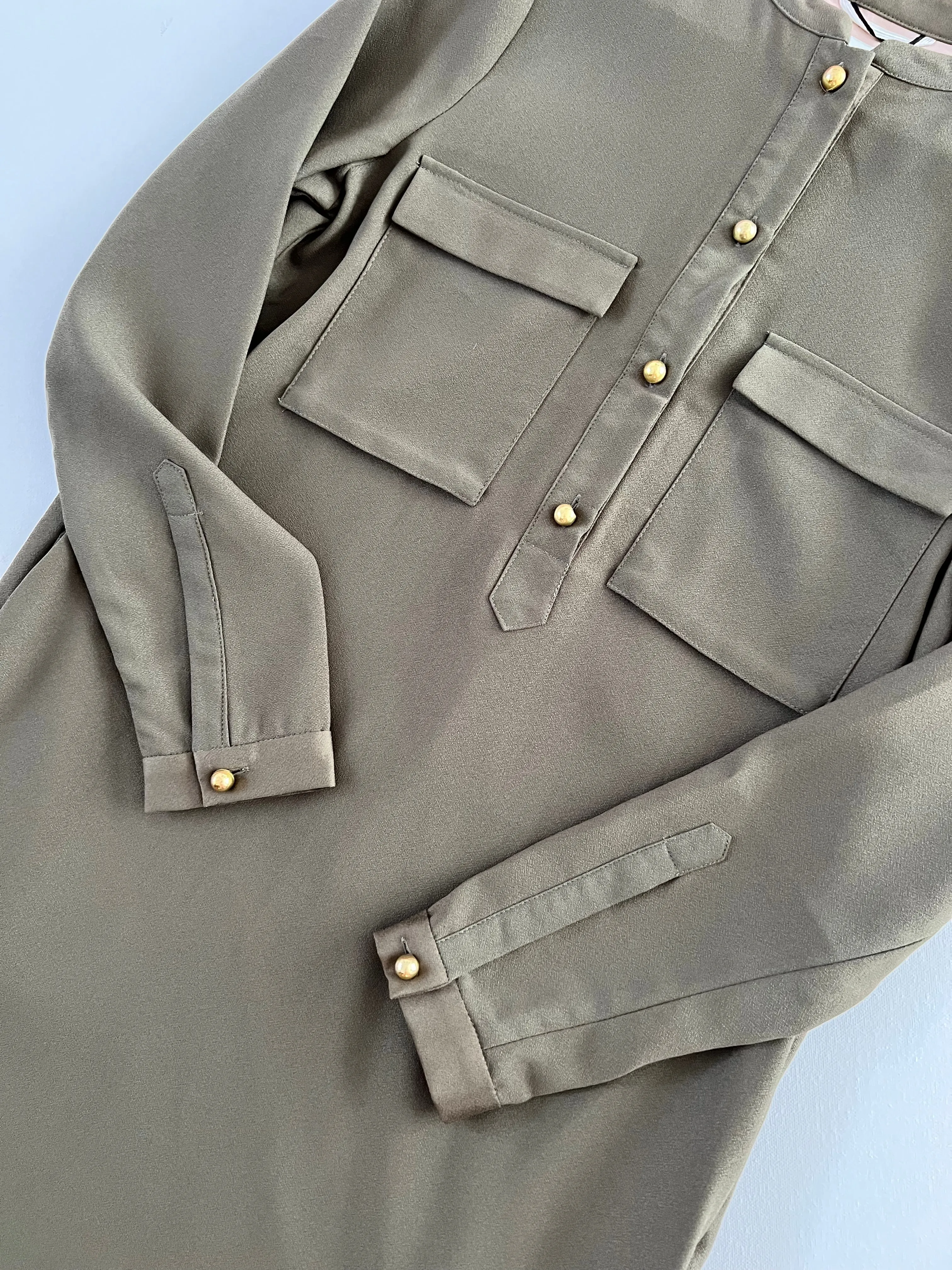 Day Birger et Mikkelsen Khaki Shirt dress