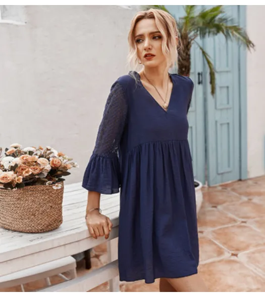 Detailed Lace Tunic Dress