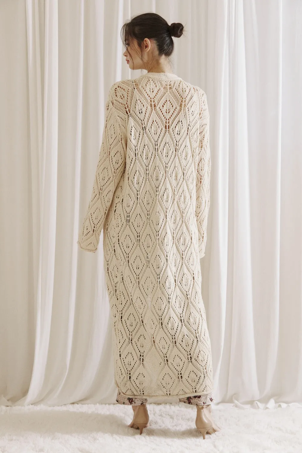 Diamond Knit Duster Cardigan