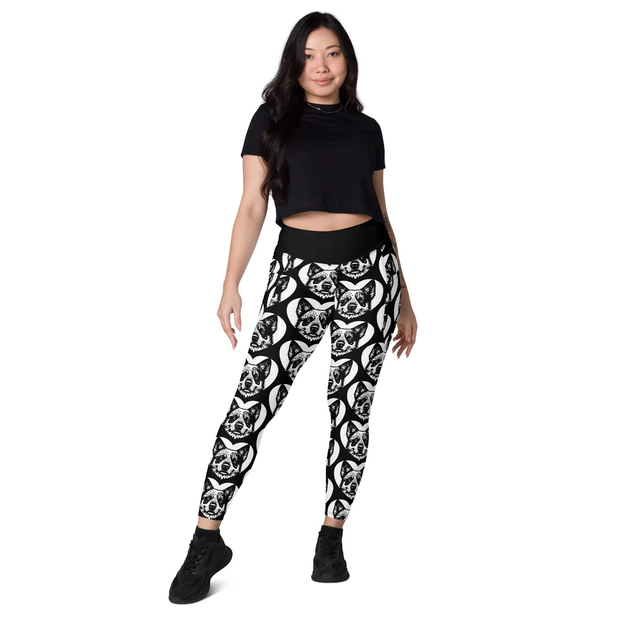 DOG BREED LEGGINGS with pockets - AUSTRALIAN CATTLE DOG - HERTTAHOUND