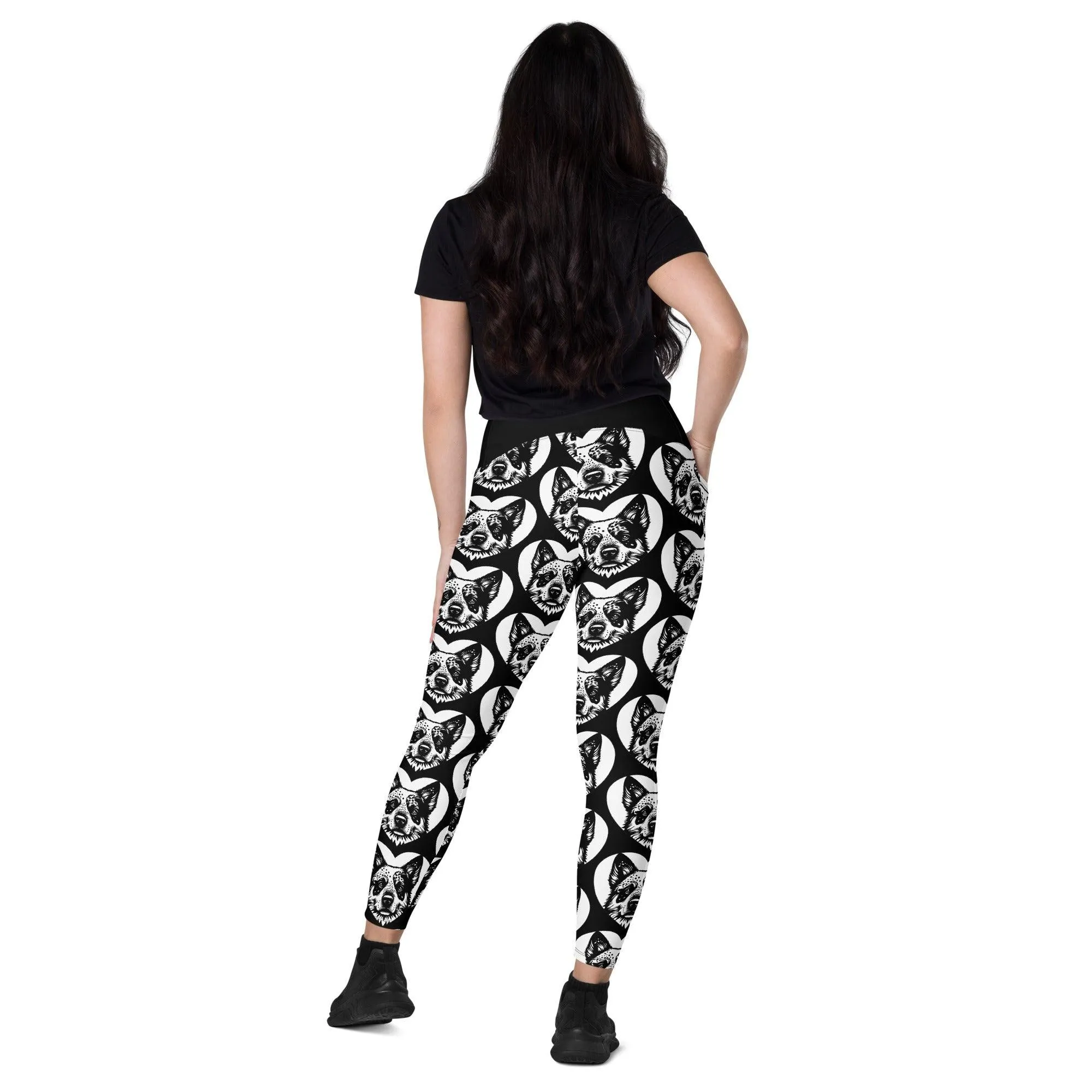 DOG BREED LEGGINGS with pockets - AUSTRALIAN CATTLE DOG - HERTTAHOUND
