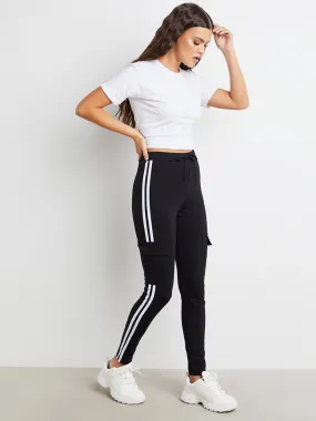 Double Side Stripe Legging with Pocket Detail