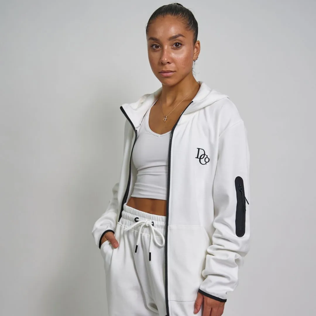 Draco Tech Track Jacket - White
