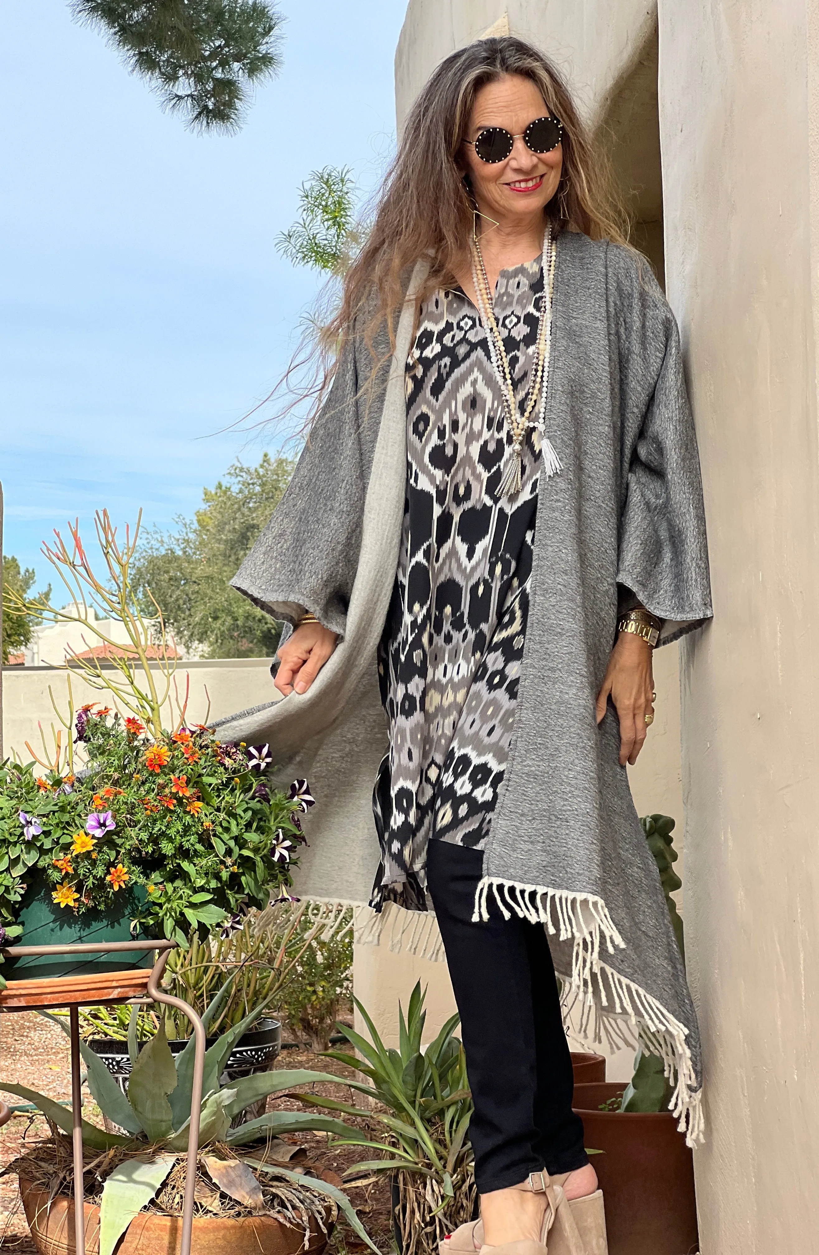 Elegante Vita Italian Silk Tunic