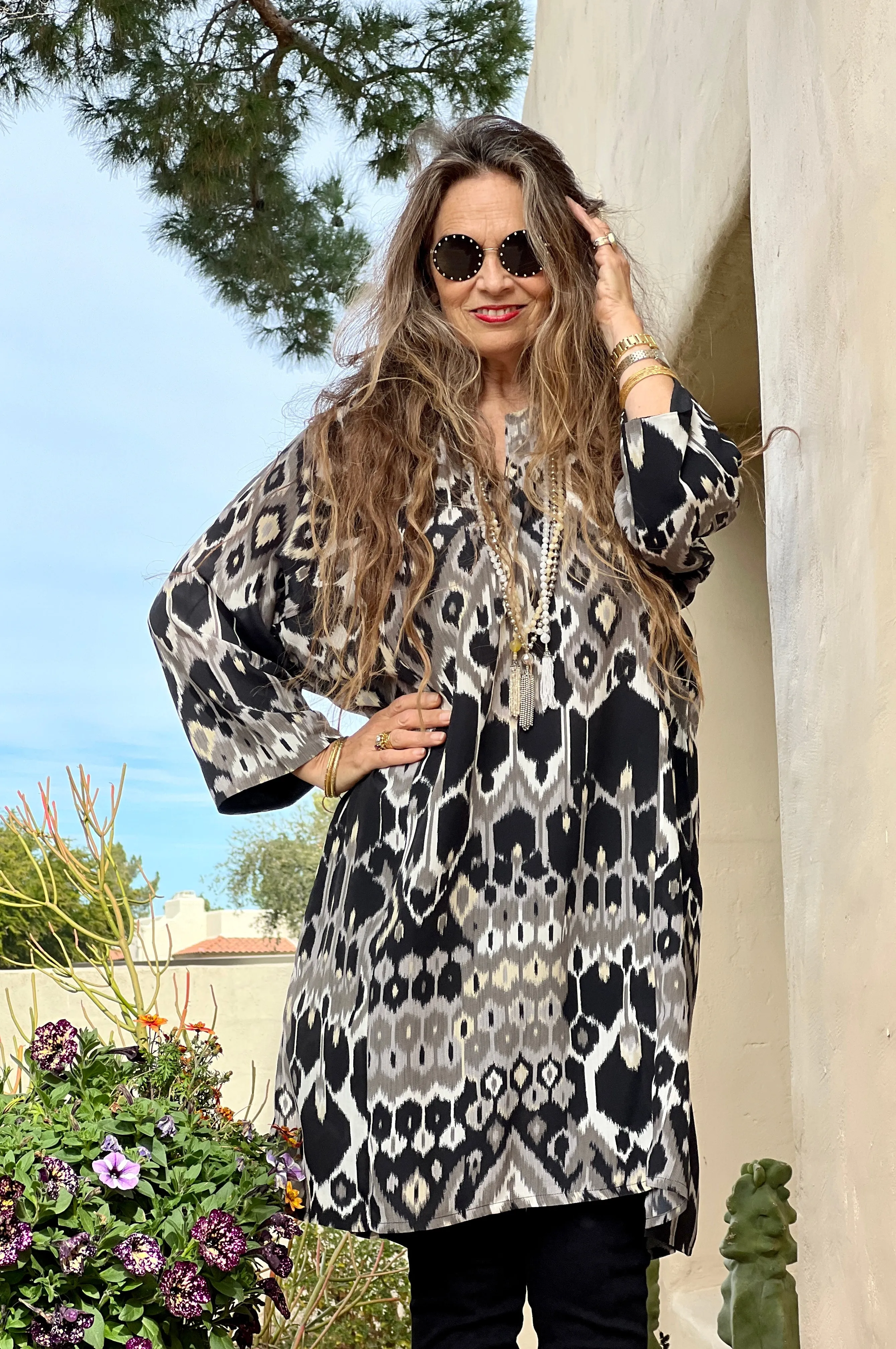 Elegante Vita Italian Silk Tunic