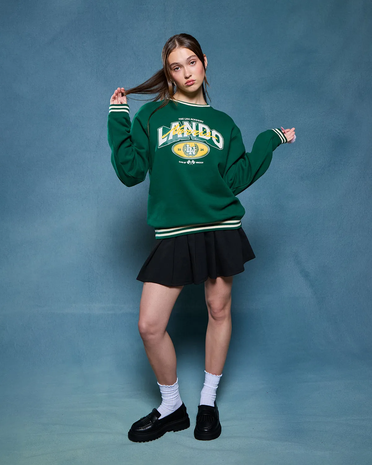 EMBLEM SWEATSHIRT - GREEN