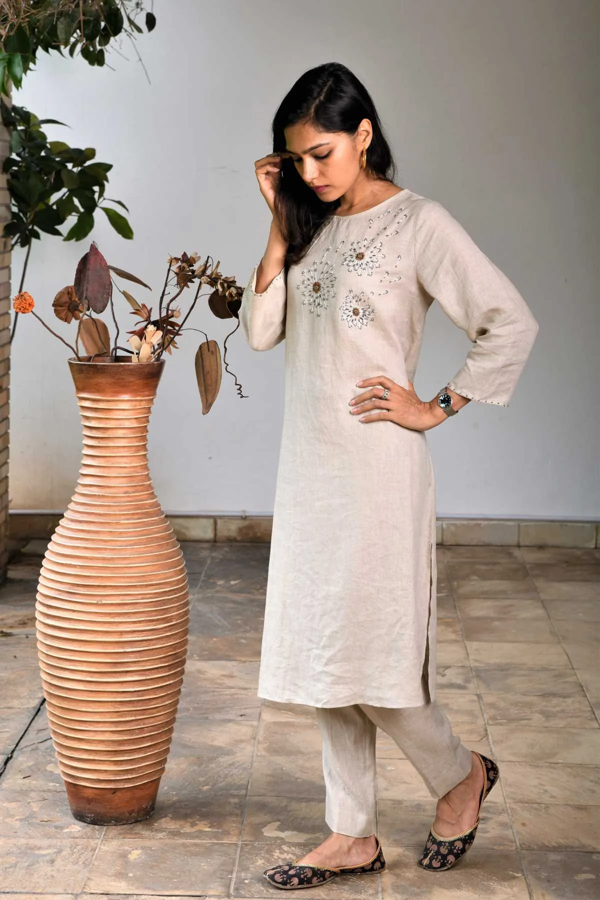 Embroidered Floral Tunic