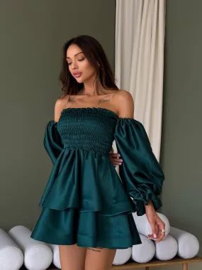 Emerald mini dress “Vesta”