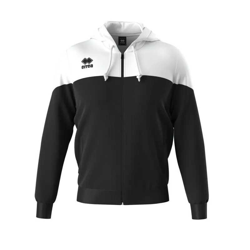 ERREA BEN ZIP UP HOODIE BLACK WHITE