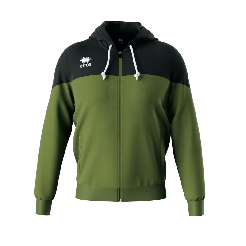 ERREA BEN ZIP UP HOODIE MILITARY GREEN BLACK