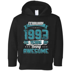 February 1993 Birthday 25 Years Of Being Awesome T-Shirt