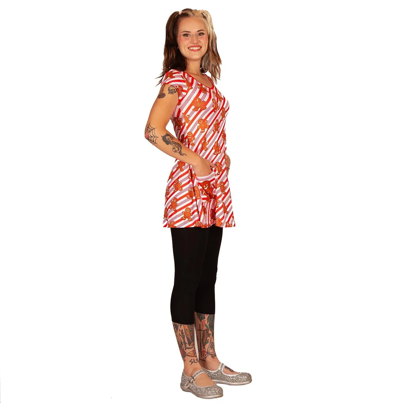 For Santa Tunic Top With Pockets