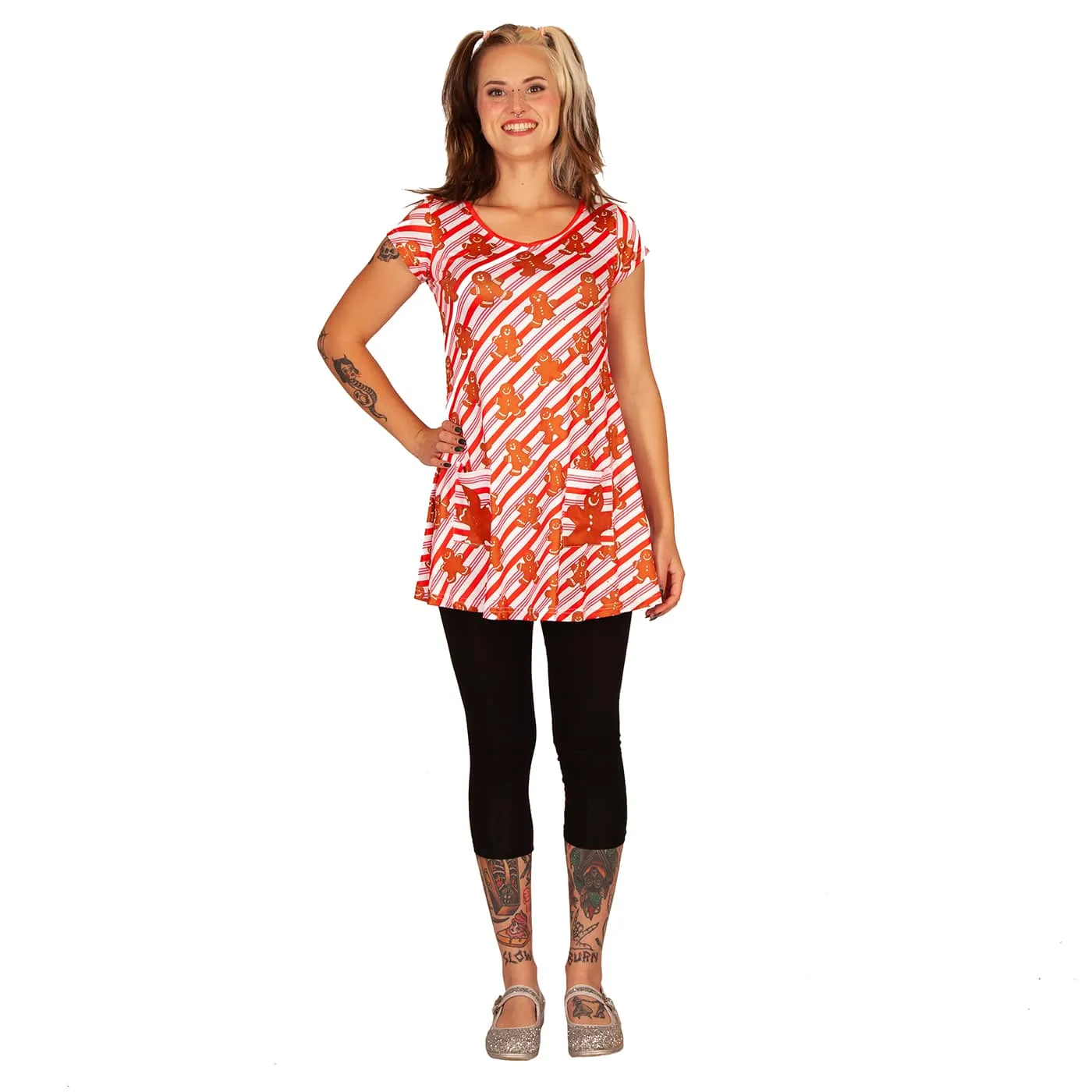 For Santa Tunic Top With Pockets