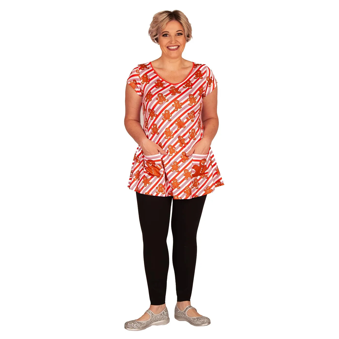 For Santa Tunic Top With Pockets