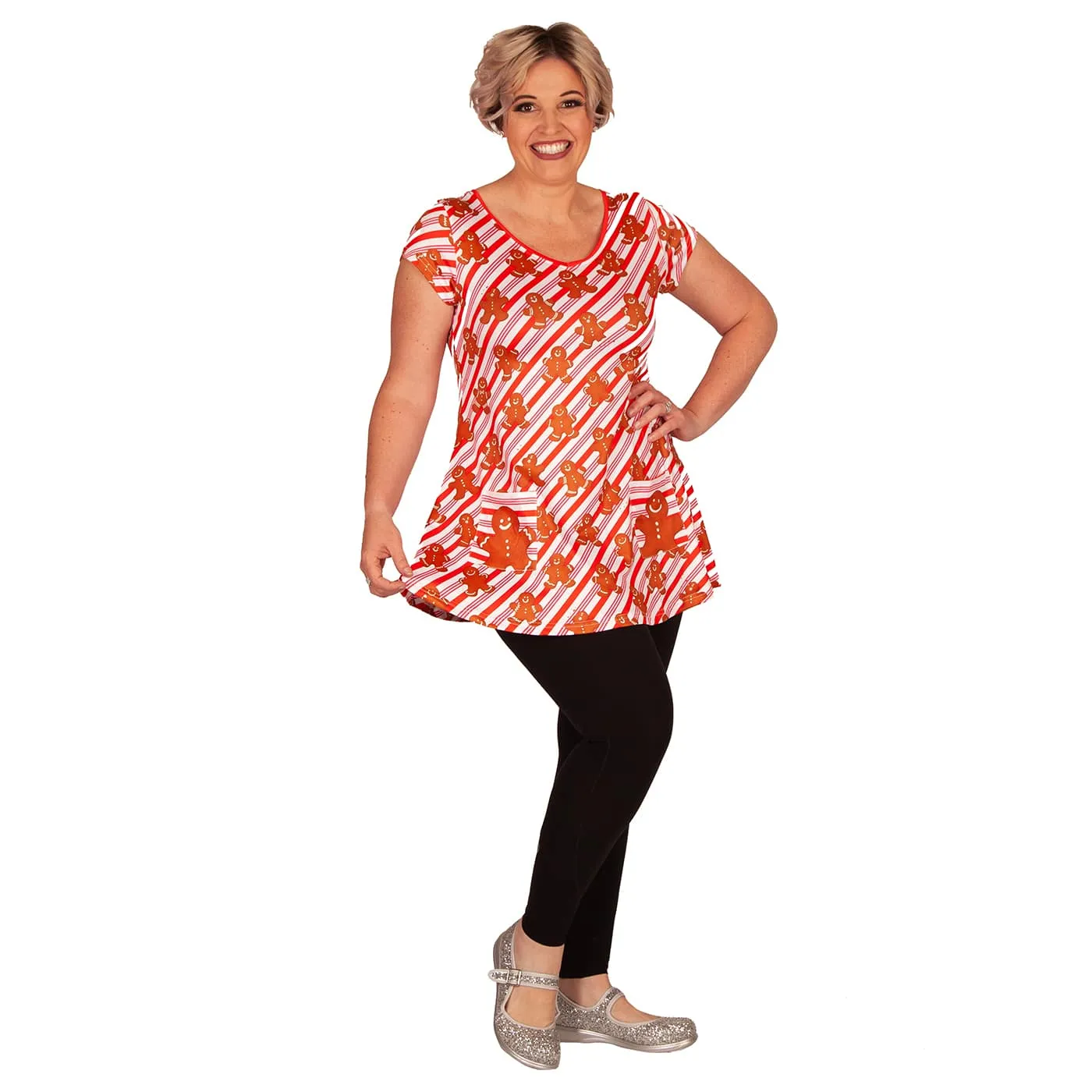 For Santa Tunic Top With Pockets