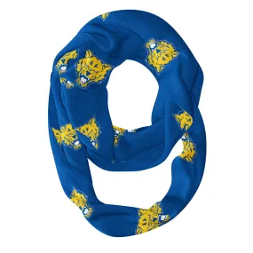 Fort Valley State Wildcats FVSU Repeat Logo Collegiate Women Light Weight Ultra Soft Infinity Scarf by Vive La Fete