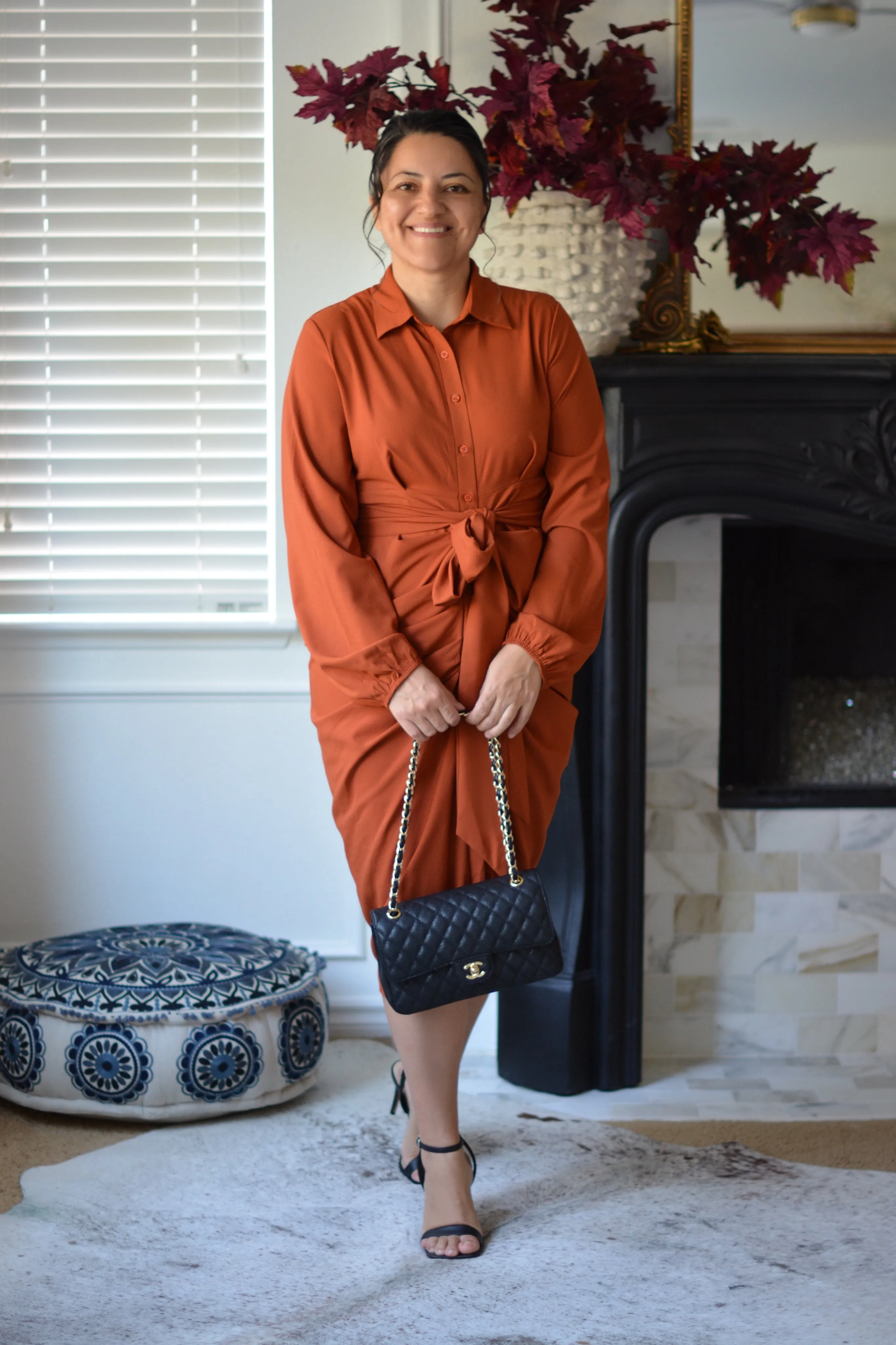 Gia Rust Midi Dress