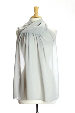 Gray Simple Suzanne Scarf