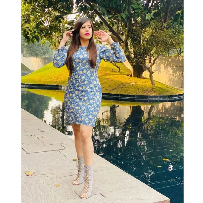 Grey Floral Tunic