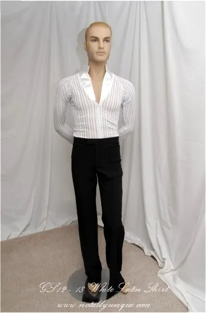 GS12 - 18 White Latin Shirt