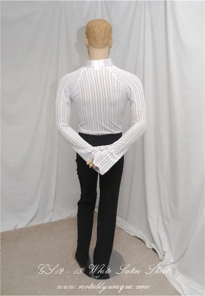 GS12 - 18 White Latin Shirt