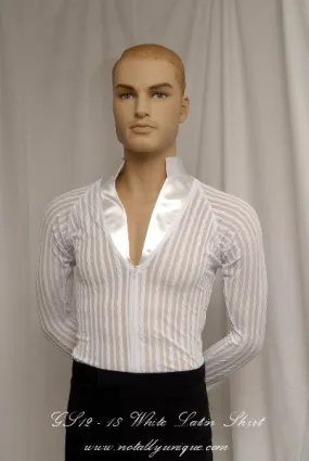 GS12 - 18 White Latin Shirt