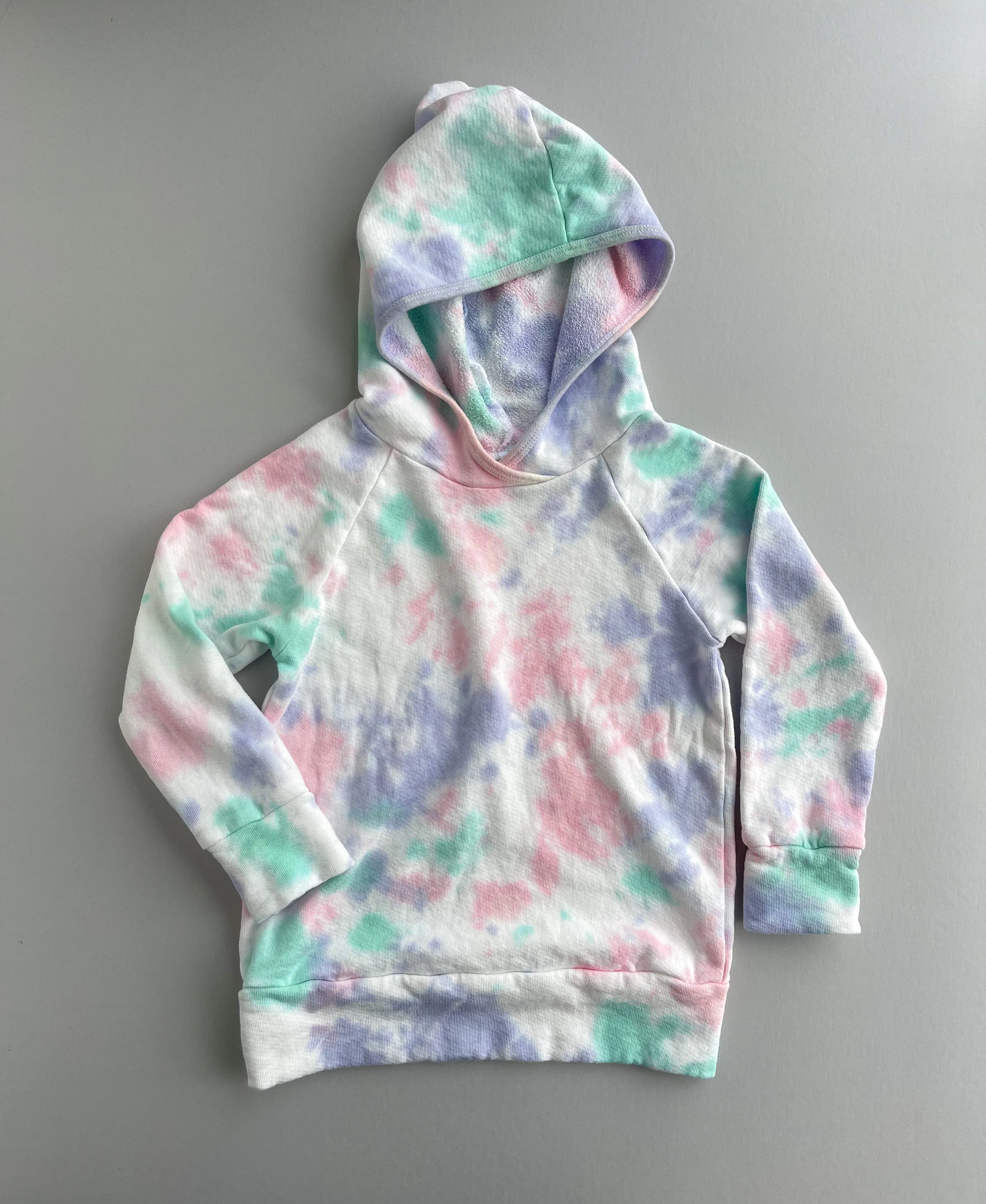 Hand dyed Classic Hoodie - LOLLIPOP SWIRL