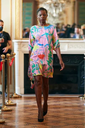 Highlands Floral Ruffle T-Dress