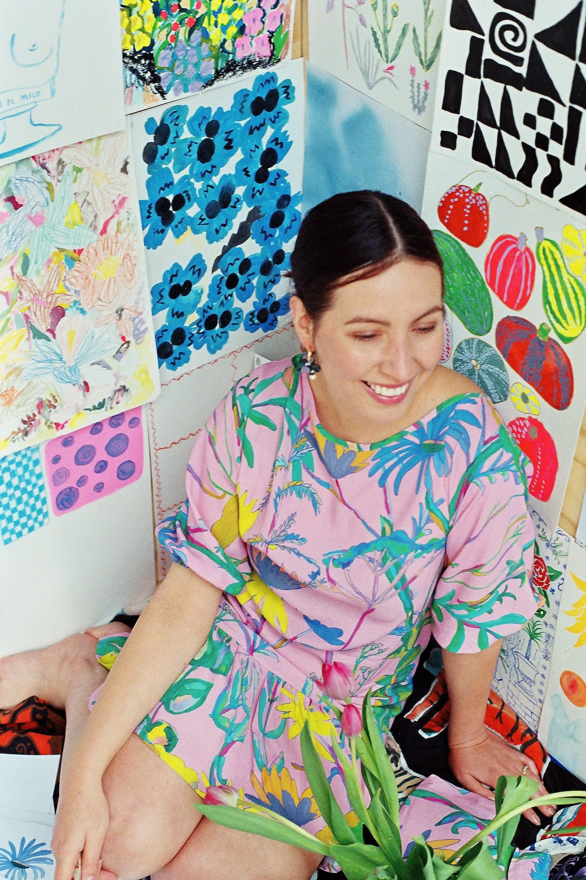 Highlands Floral Ruffle T-Dress