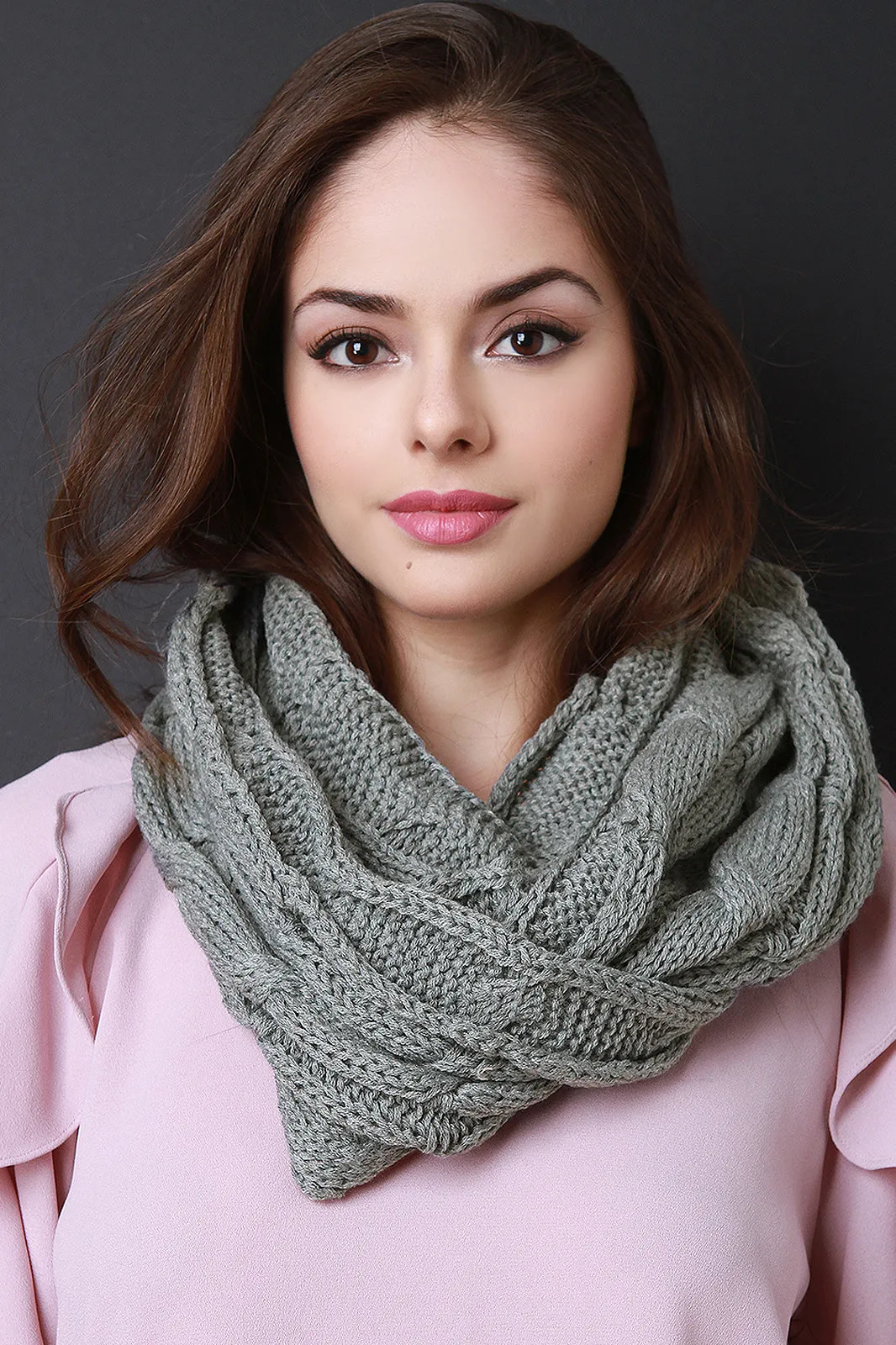 Interwoven Crochet Infinity Scarf