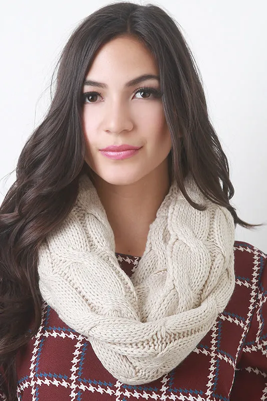 Interwoven Crochet Infinity Scarf