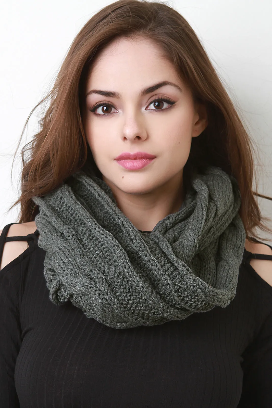 Interwoven Crochet Infinity Scarf