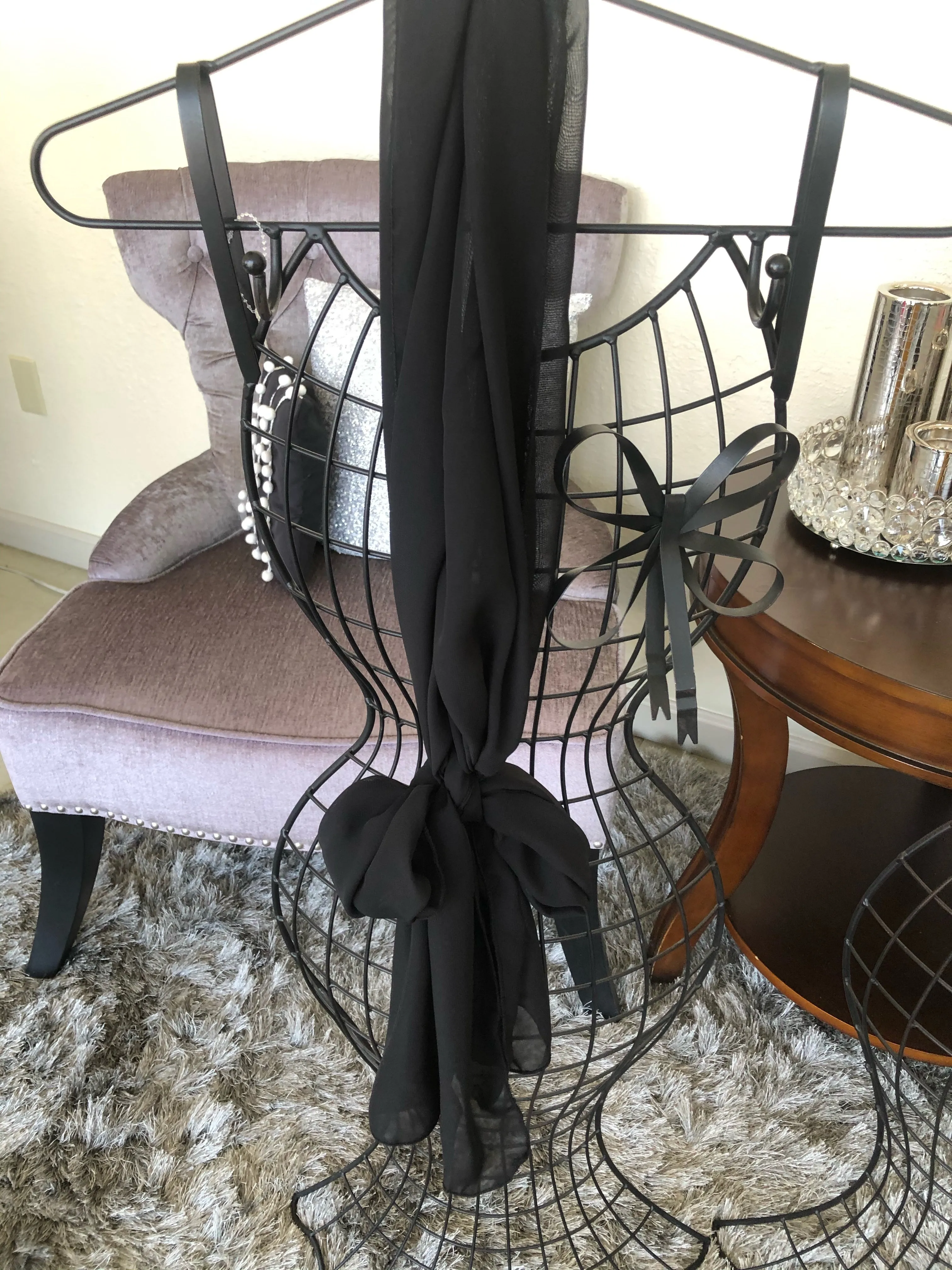 Isabella Mauve Scarf-Style Tunic/Top