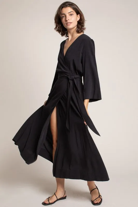JESSA MIDI WRAP DRESS