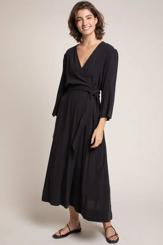 JESSA MIDI WRAP DRESS