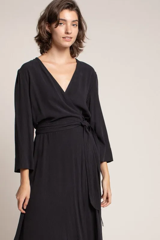 JESSA MIDI WRAP DRESS