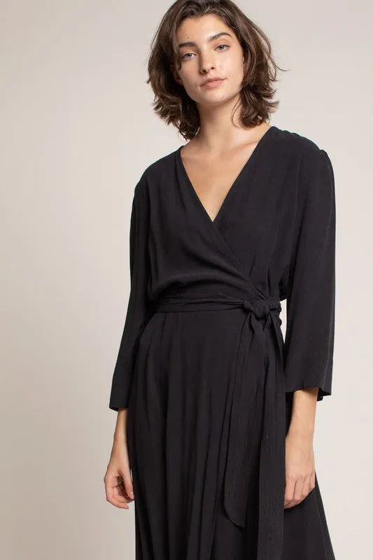 JESSA MIDI WRAP DRESS