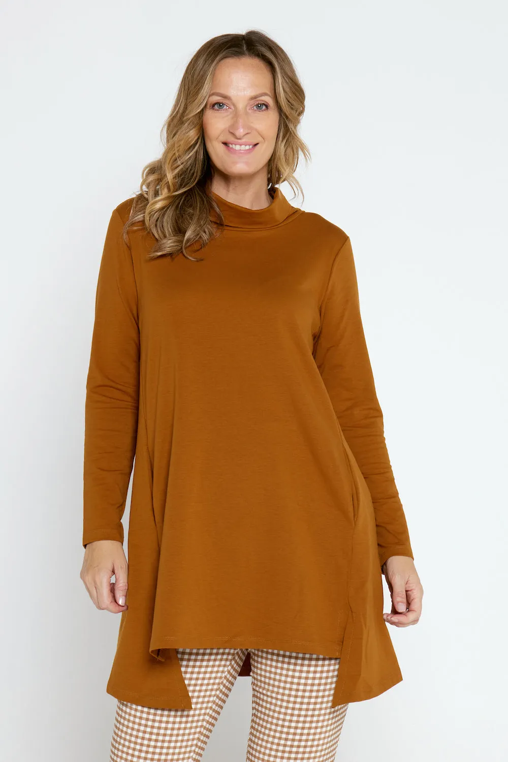 Joslin Cowl Tunic - Toffee