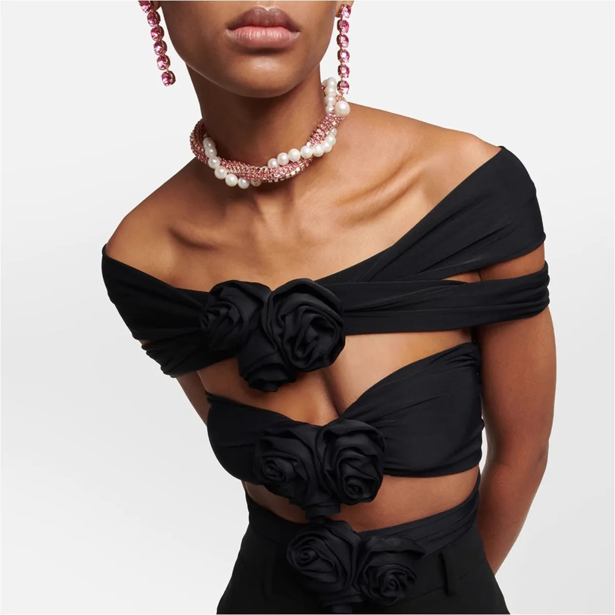 KEROC Flower Cami Top And Flared Pants