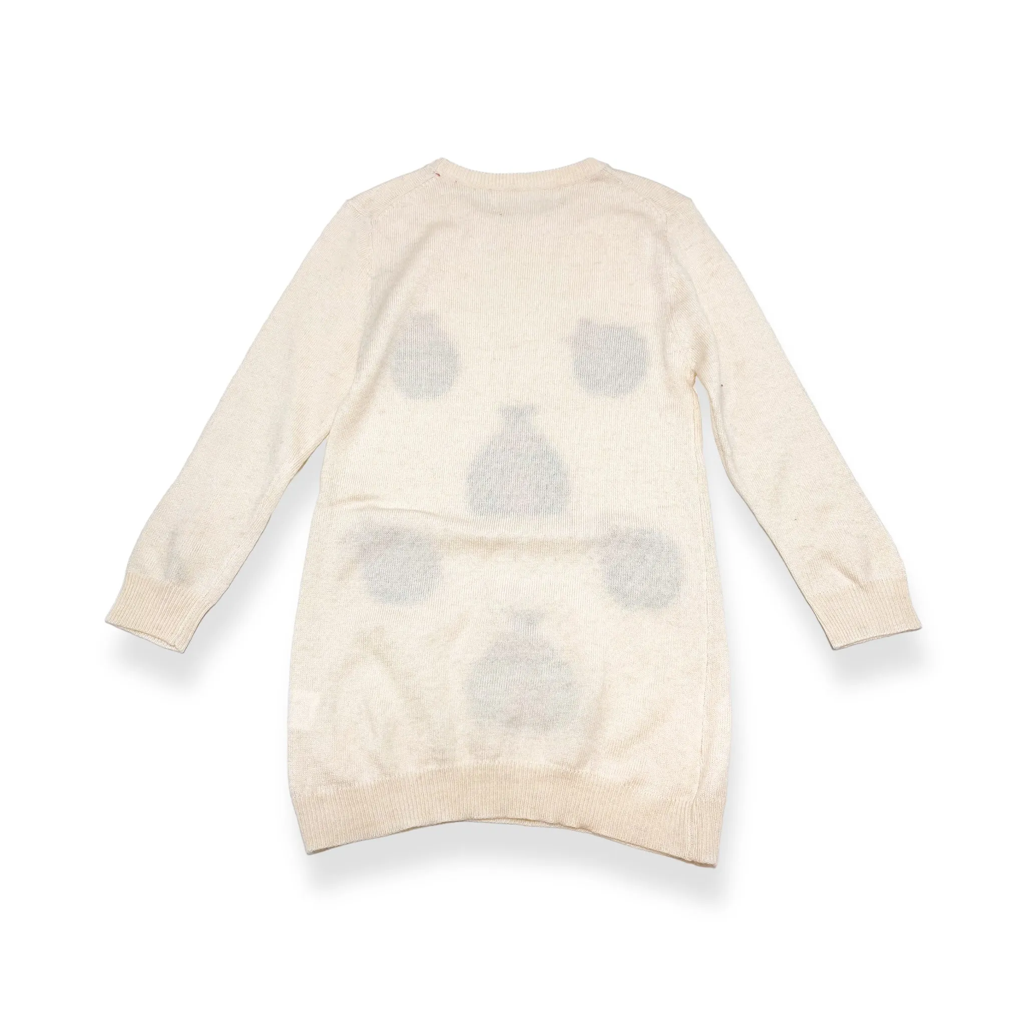 Ladybug Wooly Tunic Sweater - Ivory