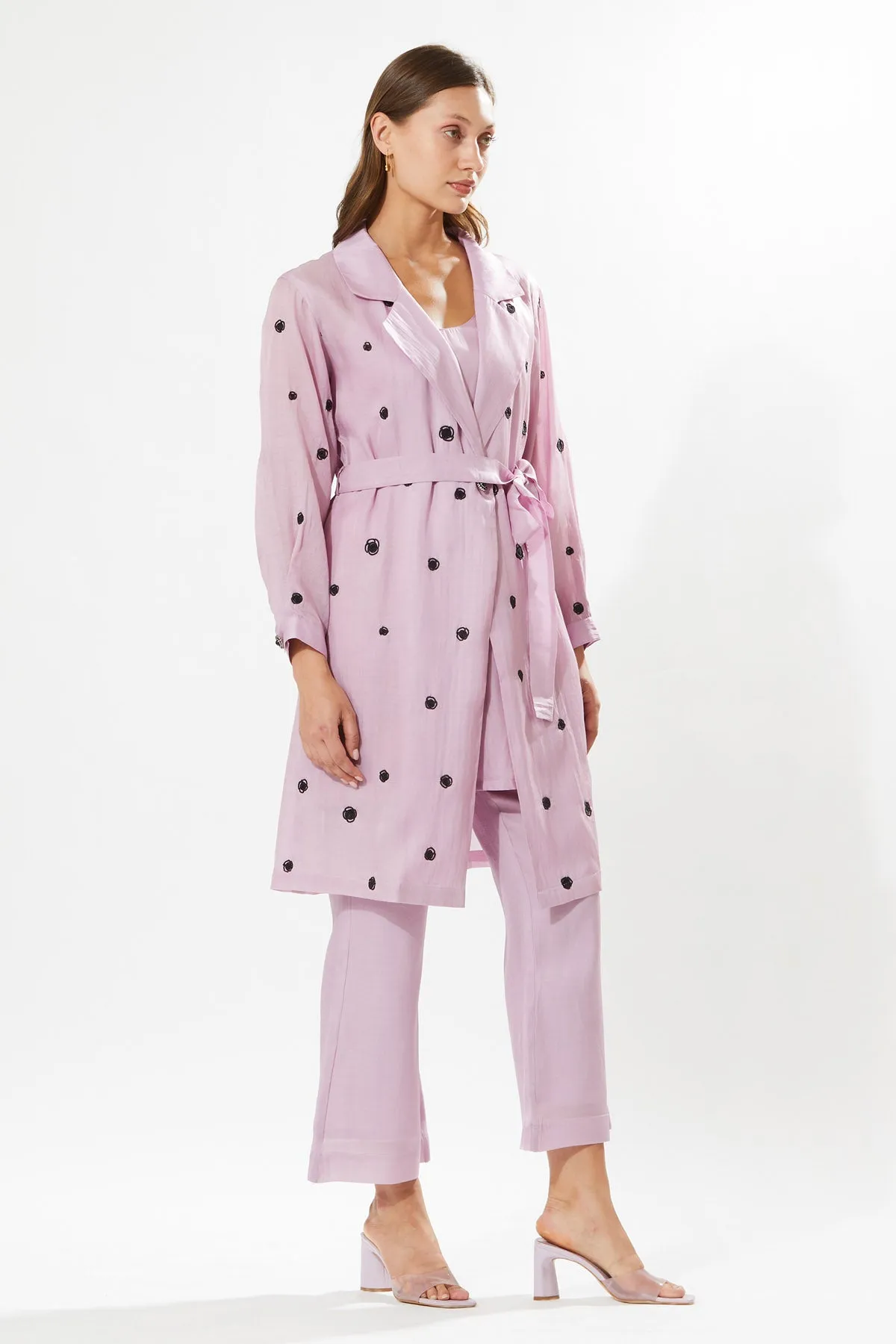 Lavender Floral Tunic Set
