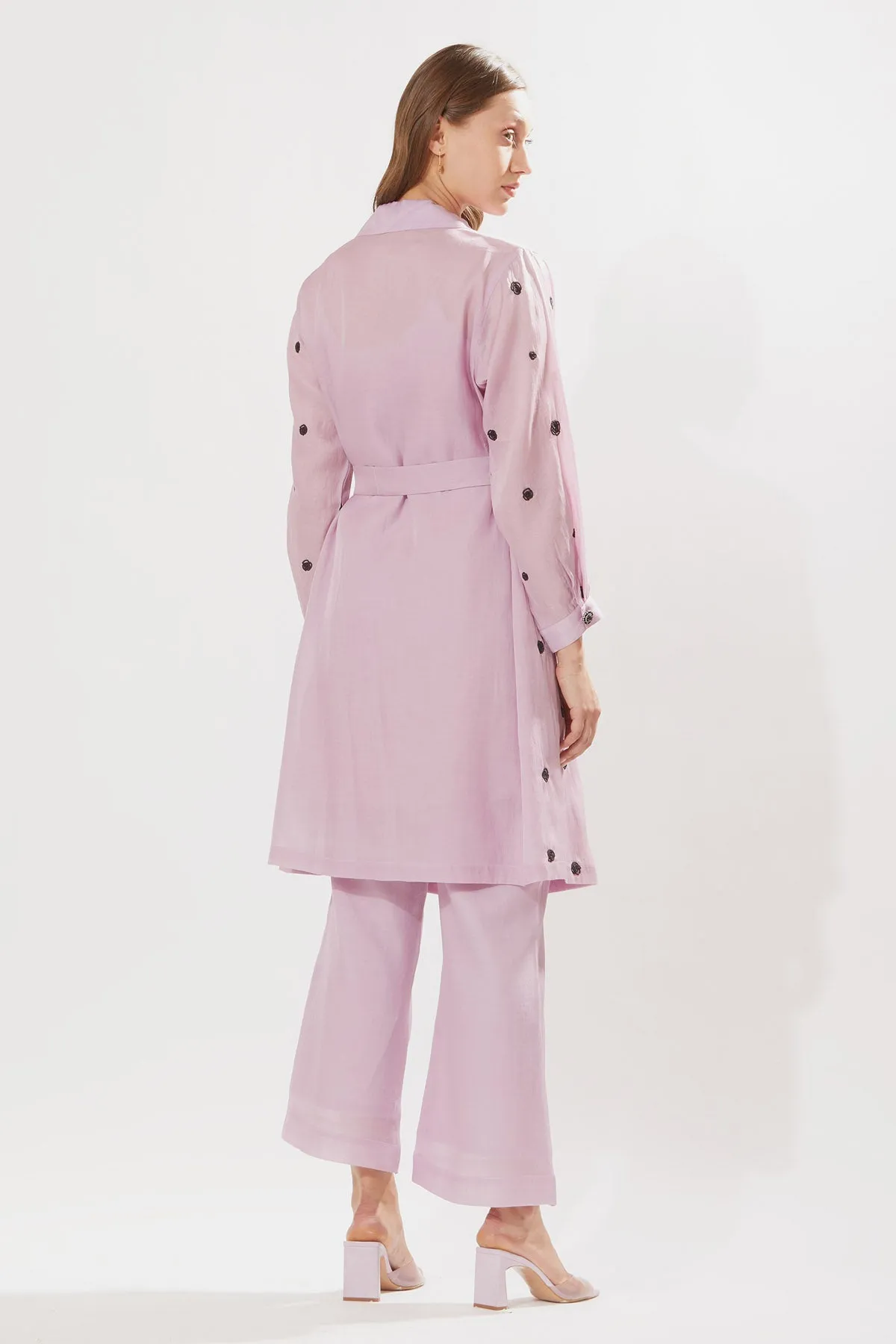 Lavender Floral Tunic Set