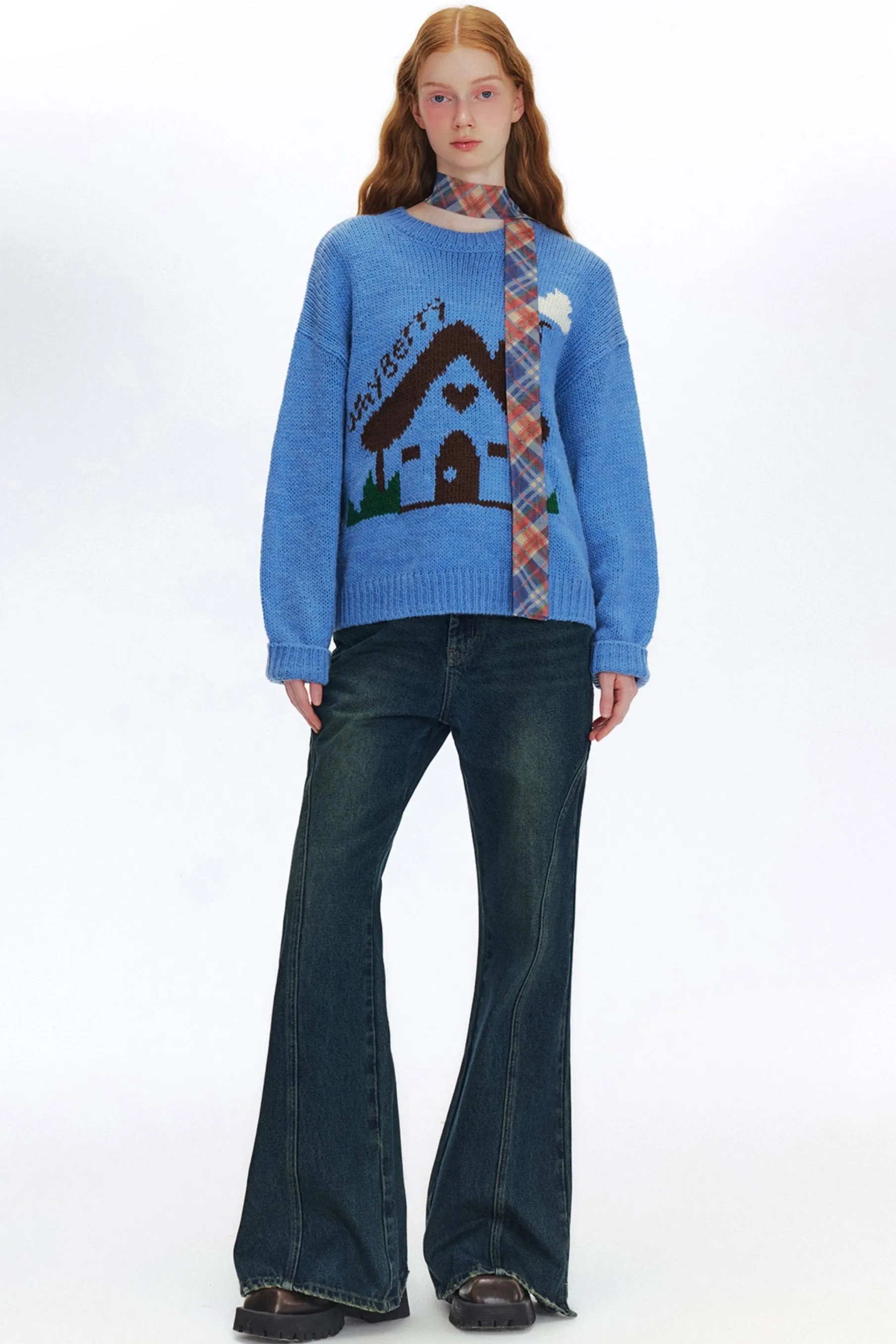 Leg Essence Cheats Flared Denim Pants